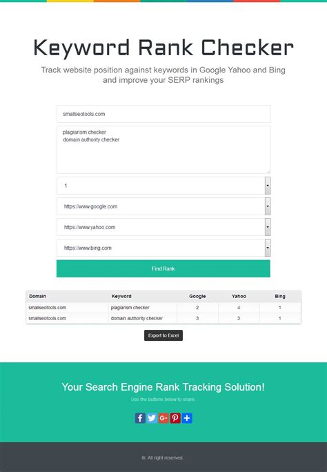 check serp rank|Keyword Rank Checker .